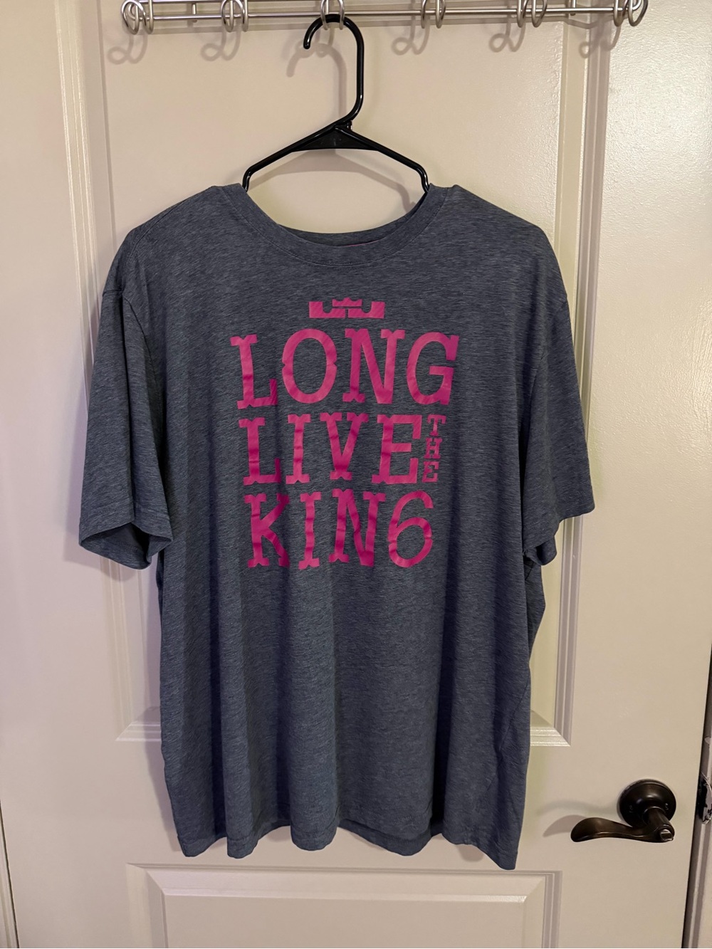 Nike LeBron “Long Live the King” Tee Gray/Pink XL